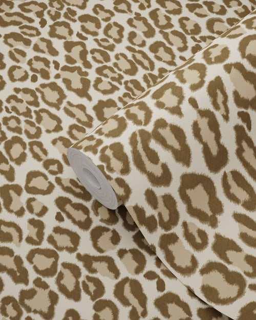 ESTAhome behang panterprint bruin - 53 cm x 10.05 m - 139152