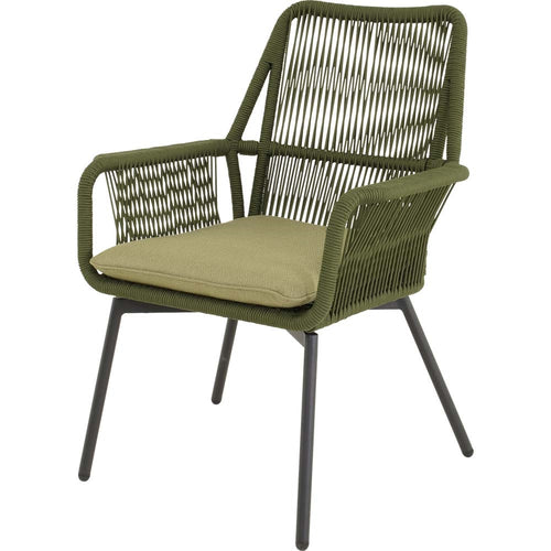 Lesli Living bistrostoel Silas - groen - 64x69x92cm - set van 4