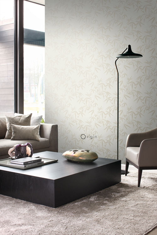 Origin Wallcoverings behang bamboe bladeren beige - 0,53 x 10,05 m - 347735 - vtwonen shop