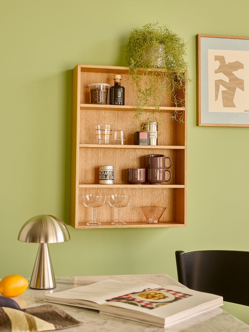 Hübsch plankenkast Cubbie - mdf/eiken fineer - 50x14xh70cm