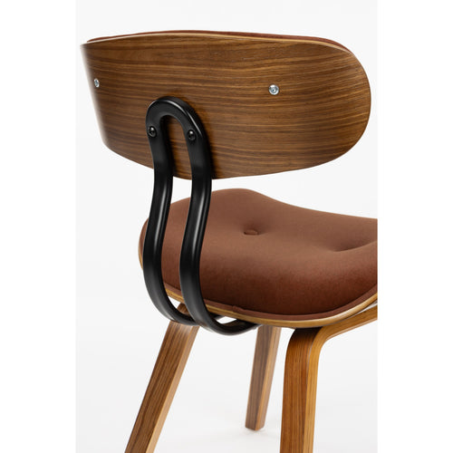 Dutchbone Blackwood Eetkamerstoel Walnootkleur/ Bruin