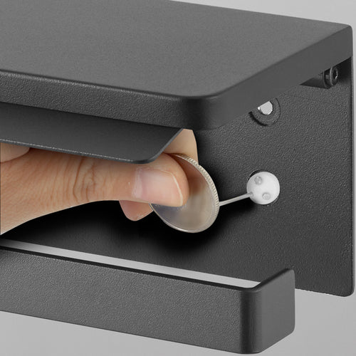 Yamazaki Tower Toiletrolhouder wandmontage - Zwart - vtwonen shop