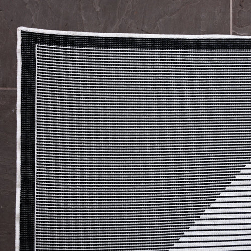 Buitenkleed Kite - Zwart/Wit - dubbelzijdig - EVA Interior - 240 x 340 cm - vtwonen shop