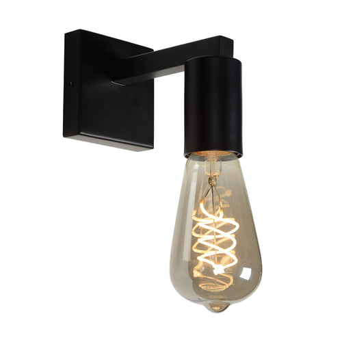 Atmooz wandlamp Peniche - zwart - 8 x 14 x H 11 cm - E27
