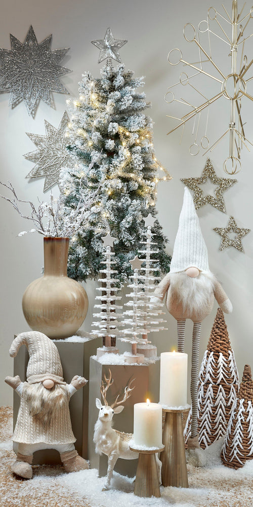 Mica Decorations Holm Vaas - H42 x Ø28 cm - Keramiek - Crème - vtwonen shop