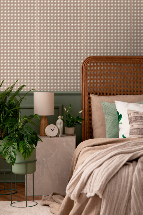 Sanders & Sanders behang ruiten bruin - 53 cm x 10 m - 640515