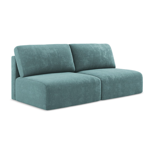 LaMiaSofa 3-zits slaapbank Ostia - chenille stof - jeans - 216x102x79