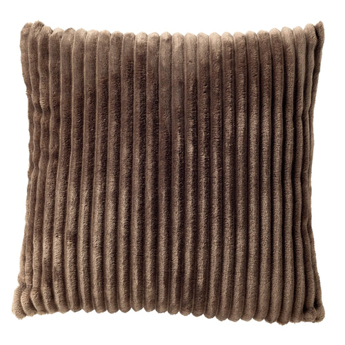 MART - sierkussen 45x45 cm - zacht ribfluweel - corduroy - Driftwood - taupe