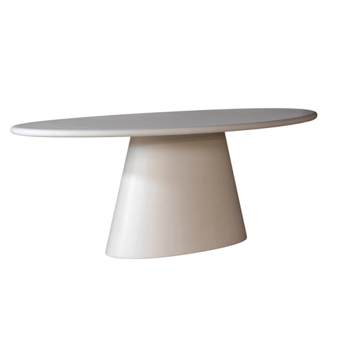 DÉJA Living Eettafel Brunn - Ovaal Beige Eco Composiet - 200cm