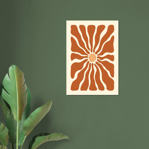 Artfulprints  Boho - Ibiza sun   poster A4 21x29.7 cm