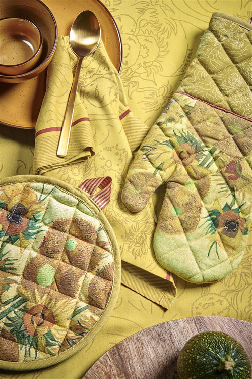 Beddinghouse x Van Gogh Museum Sunflower - Pannenlap set van 2 - One Size - Geel
