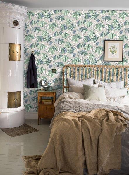 Borastapeter behang bladeren grijs - 53 cm x 10.05 m - 660407