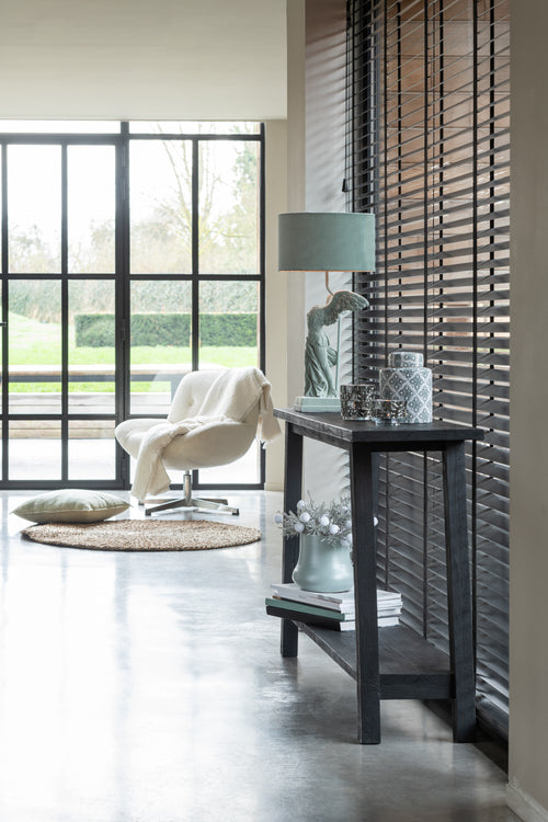 J-Line console Vierkant - hout - zwart - vtwonen shop