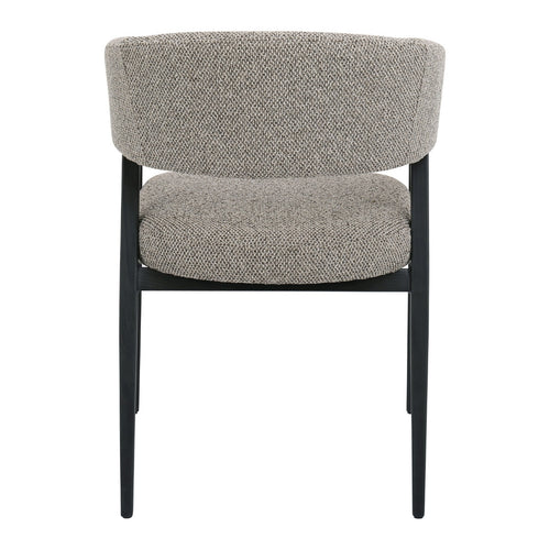 DÉJA Living Eetkamerstoel Fureso - Taupe/Zwart - Set van 2