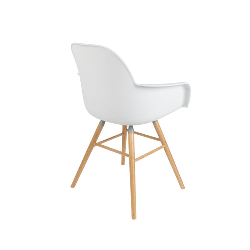 Zuiver Albert Kuip Eetkamerstoelen Armleuning Wit - Set van 2