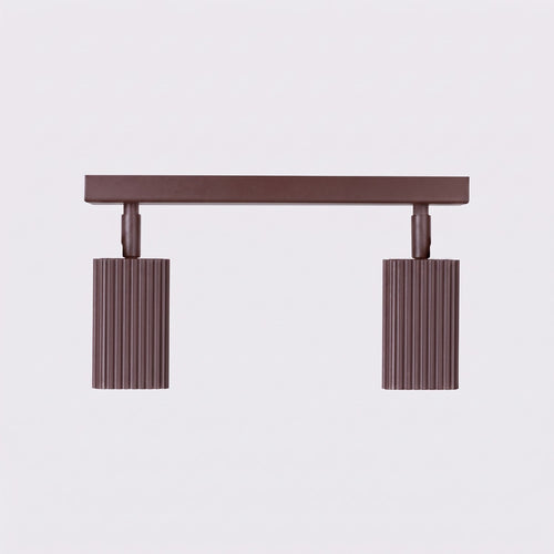 Sollux Lighting Plafondlamp RAYO 2 bruin - 30x6x16,5cm