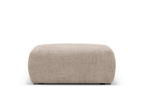 Cosmopolitan Design Poef Matera chenille, beige - 68x86x40cm
