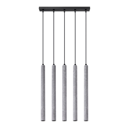 Sollux Lighting Hanglamp PASTELO 5L beton - 45x5x110cm
