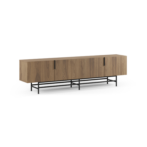 Calicosy - TV-meubel RIMA - donker hout 200x35x55 cm
