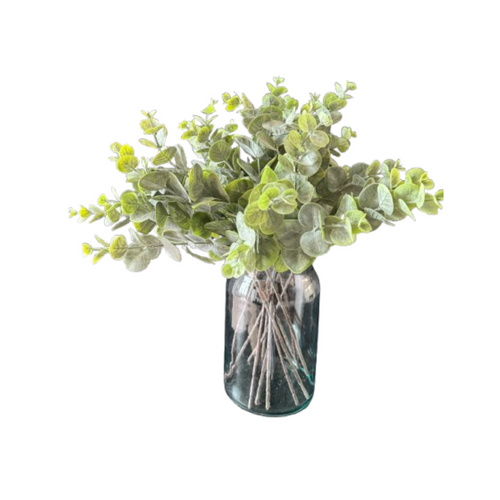 Flourify - Kunstplant - Eucalyptus tak - 51 cm - Bundel van 6 stuks - vtwonen shop