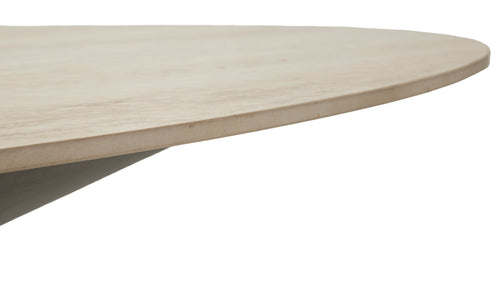 Mauro Ferretti eettafel - 180x90x76 cm - crème/zwart