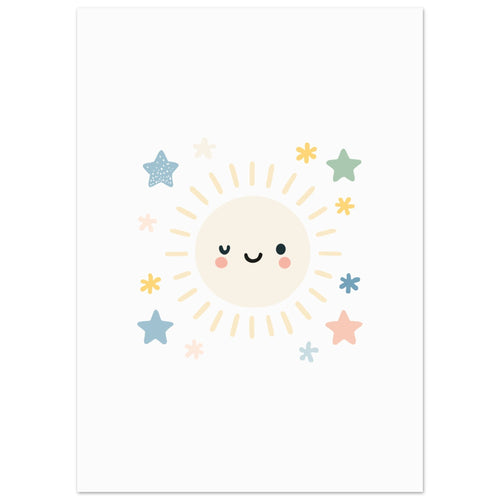 Artfulprints  Pastel sunshine   poster 50x70 cm - vtwonen shop