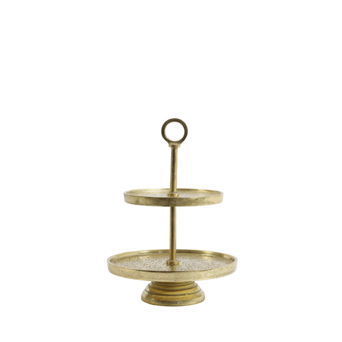 Light & Living etagere Lutek - goud - Ø24cm - vtwonen shop