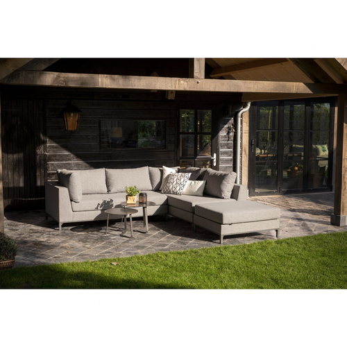 Exotan loungeset buiten rechts Sicilië - Aluminium - Taupe -60x262x246 - vtwonen shop