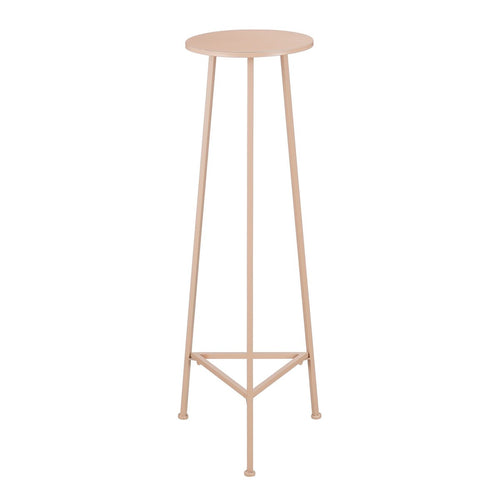 Mica Decorations Adine Plantentafel - H120 x Ø35 cm - Metaal - Lichtroze