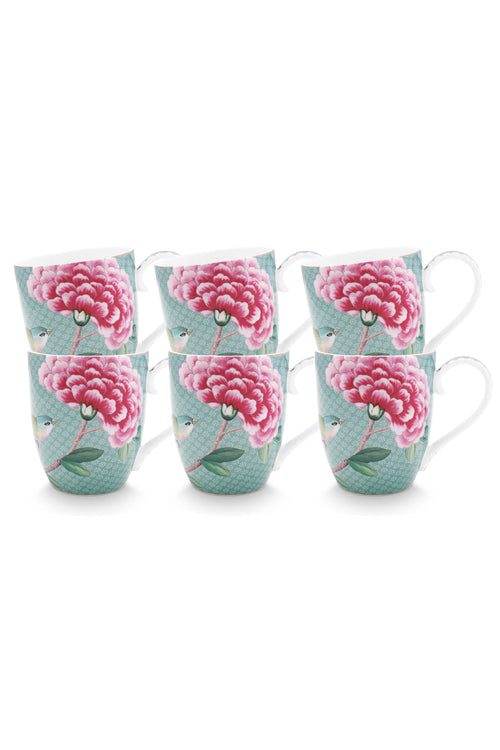 Pip Studio - Blushing Birds Mokken - Servies set van 6 - 365ml - vtwonen shop