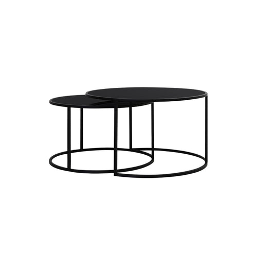 Light & Living tafel  - zwart - 75x75x44 cm