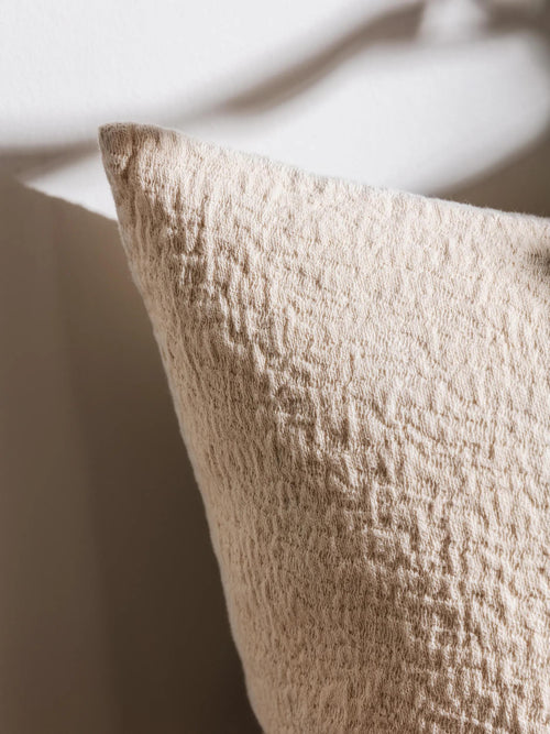 benuta kussenhoes Carmo - crème - 45x45 cm