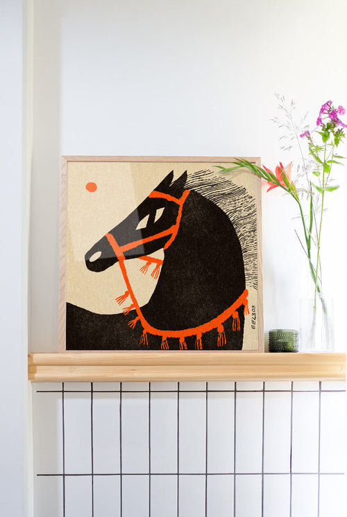 Enikő Eged - Horse Portrait - PSTR studio Kunst Poster - vtwonen shop