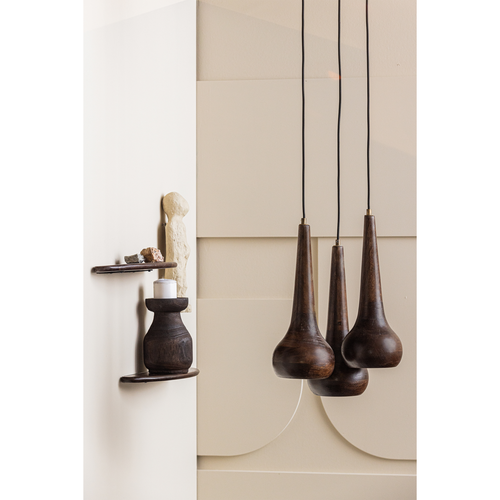 BePureHome hanglampen Tumble - Hout - Walnoot - 150x33x33 - vtwonen shop