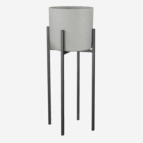 Mica Decorations Ascot Plantenstandaard - L24 x B24 x H55 cm - Metaal - Zwart - vtwonen shop