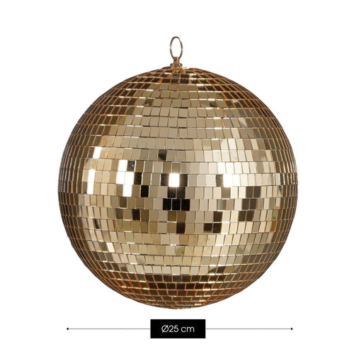 Mica Decorations Christmas Disco Ball - Kerstballen met Spiegelende Afwerking - Kerstversiering met Champagne Glans - Kerstboomversiering met Haakje