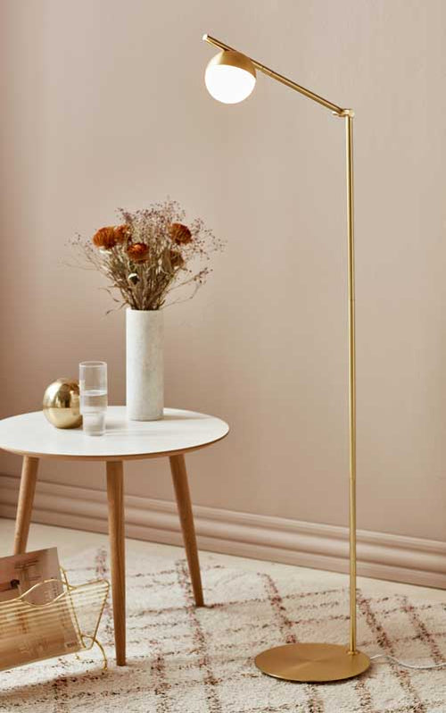 Nordlux Contina Vloerlamp - G9 - Messing