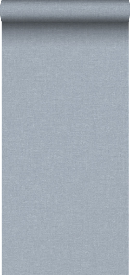 Sanders & Sanders behang linnenstructuur vergrijsd blauw - 53 cm x 10 m - 640426 - vtwonen shop