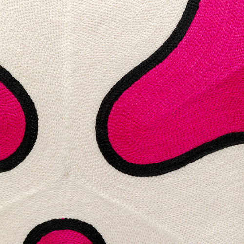 Kare Design Kussen Icon bloem roze en wit