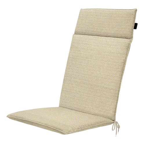 Madison tuintstoelkussen hoge rug Richmond - beige - 120x50x4cm - set van 4
