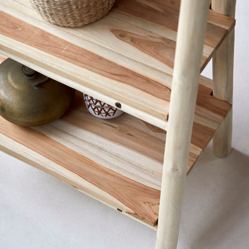 Tikamoon Massief teakhouten handdoekenrek - Naturel - vtwonen shop