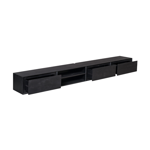 Starfurn - Tv meubel Ambiance - Zwart - 35x280x30 cm