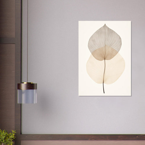Artfulprints  Japandi leaf   poster 50x70 cm - vtwonen shop