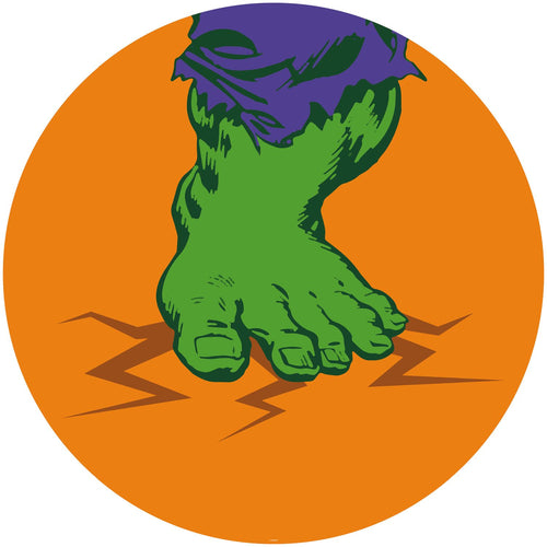 Sanders & Sanders zelfklevende behangcirkel The Avengers Hulk oranje Ø 128 cm 612724