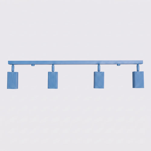 Sollux Lighting Plafondlamp RAYO 4L azuurblauw - 81x6x16,5cm