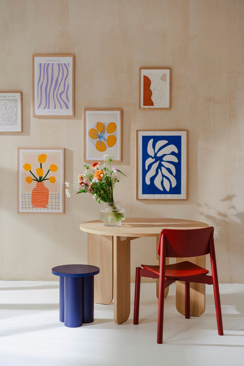 noo.ma WEM Gestoffeerde stoel - Marron Red - vtwonen shop