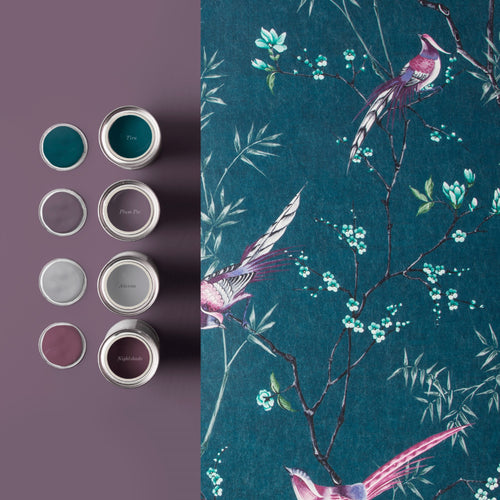 Graham & Brown Vliesbehang - Tori Teal - 10mx52cm - vtwonen shop