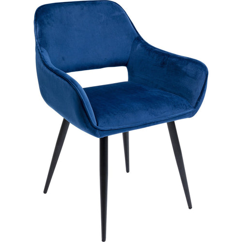 Kare Design Stoel met armleuningen San Francisco blauw - vtwonen shop