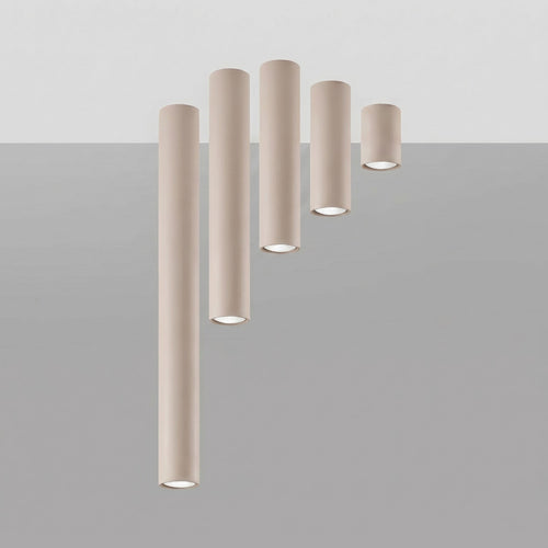 Sollux Lighting Plafondlamp LAGOS 10 taupe - 6x6x10cm