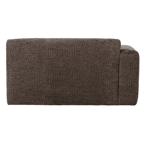 WOOOD 1,5-zits bank arm links Mojo Base - Wollig - Bruin - 74x145x97